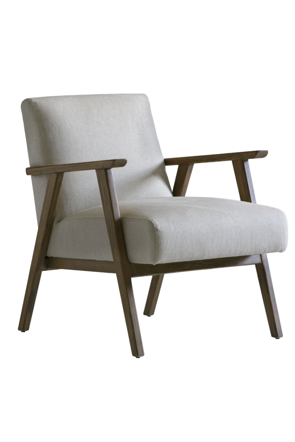 Cream Upholstered Linen Armchair | Andrew Martin Rory | Woodfurniture.com