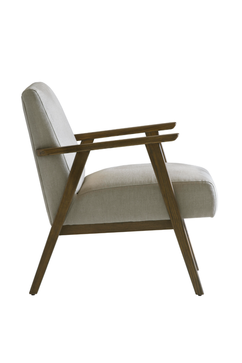 Cream Upholstered Linen Armchair | Andrew Martin Rory | Woodfurniture.com