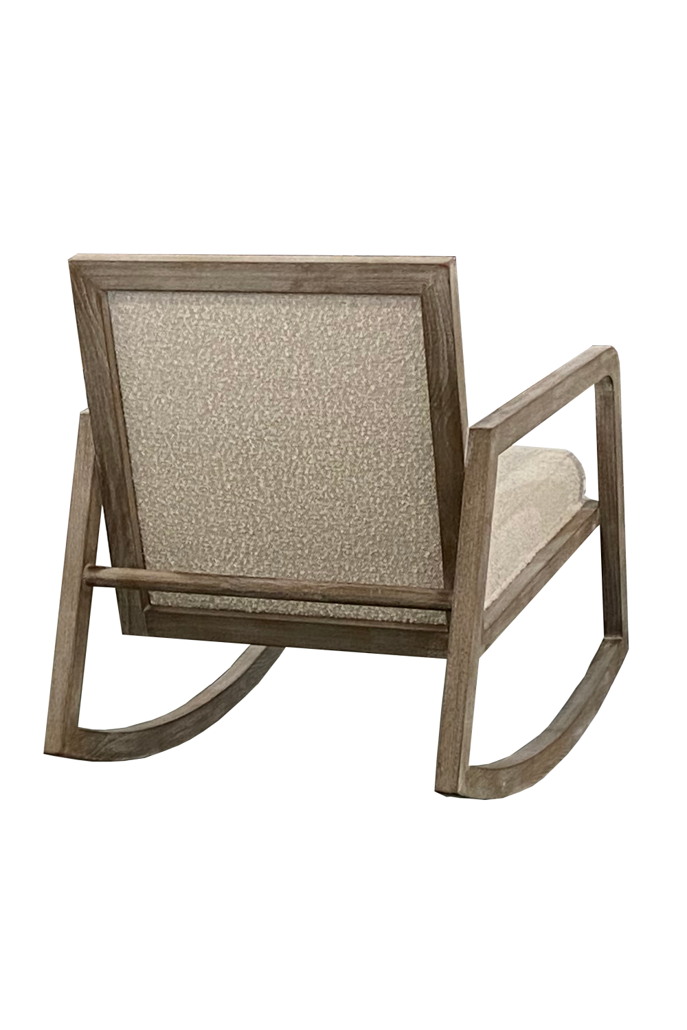 Cream Bouclé Rocking Chair | Andrew Martin Jed | Woodfurniture.com