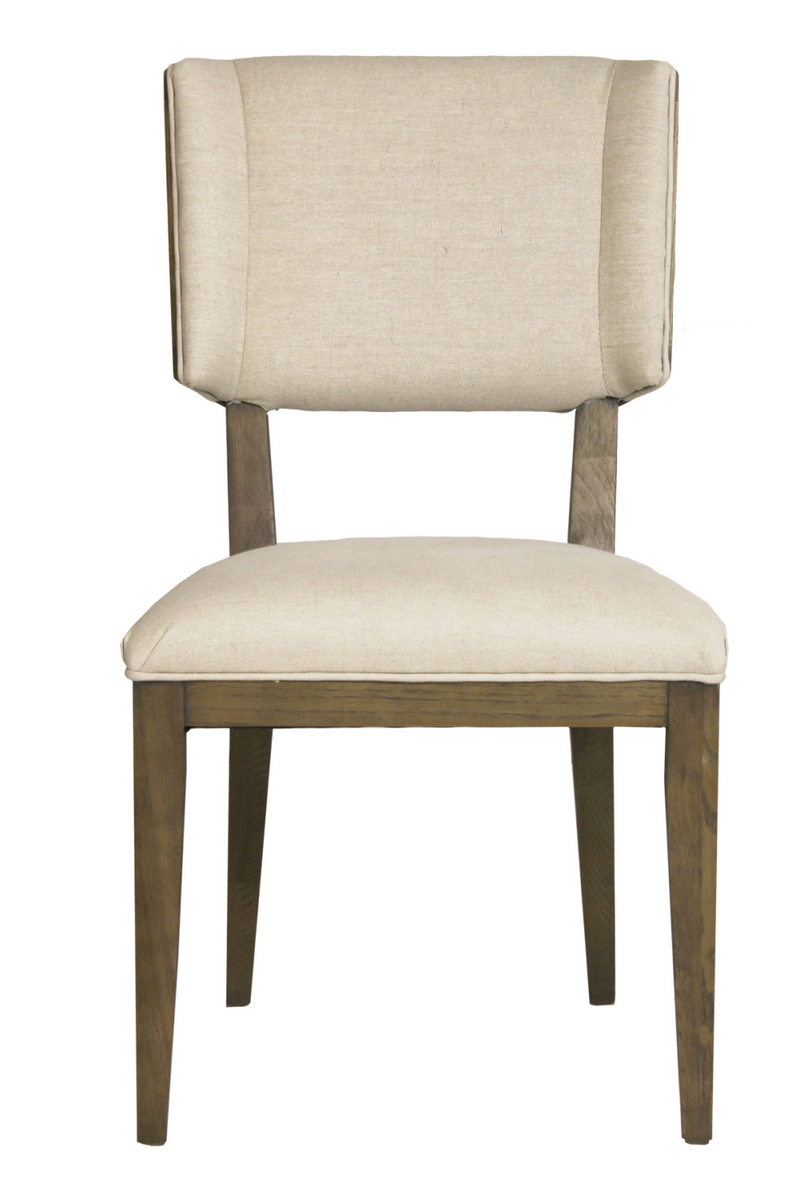 Cream Linen Upholstered Dining Chair | Andrew Martin Hayley | Woodfurniture.com