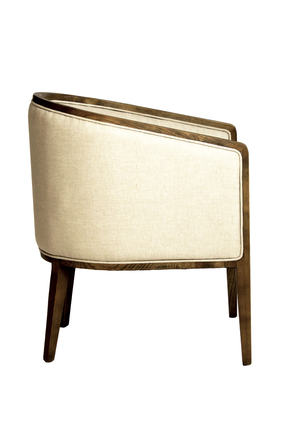 Mid-Century Upholstered Barrel Chair | Andrew Martin | Woodfurniture.com