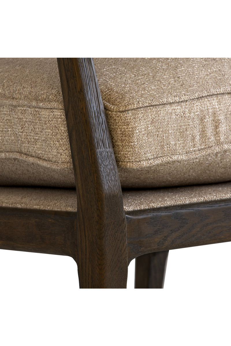 Dark Wooden Frame Cushioned Armchair | Andrew Martin Celine | Woodfurniture.com