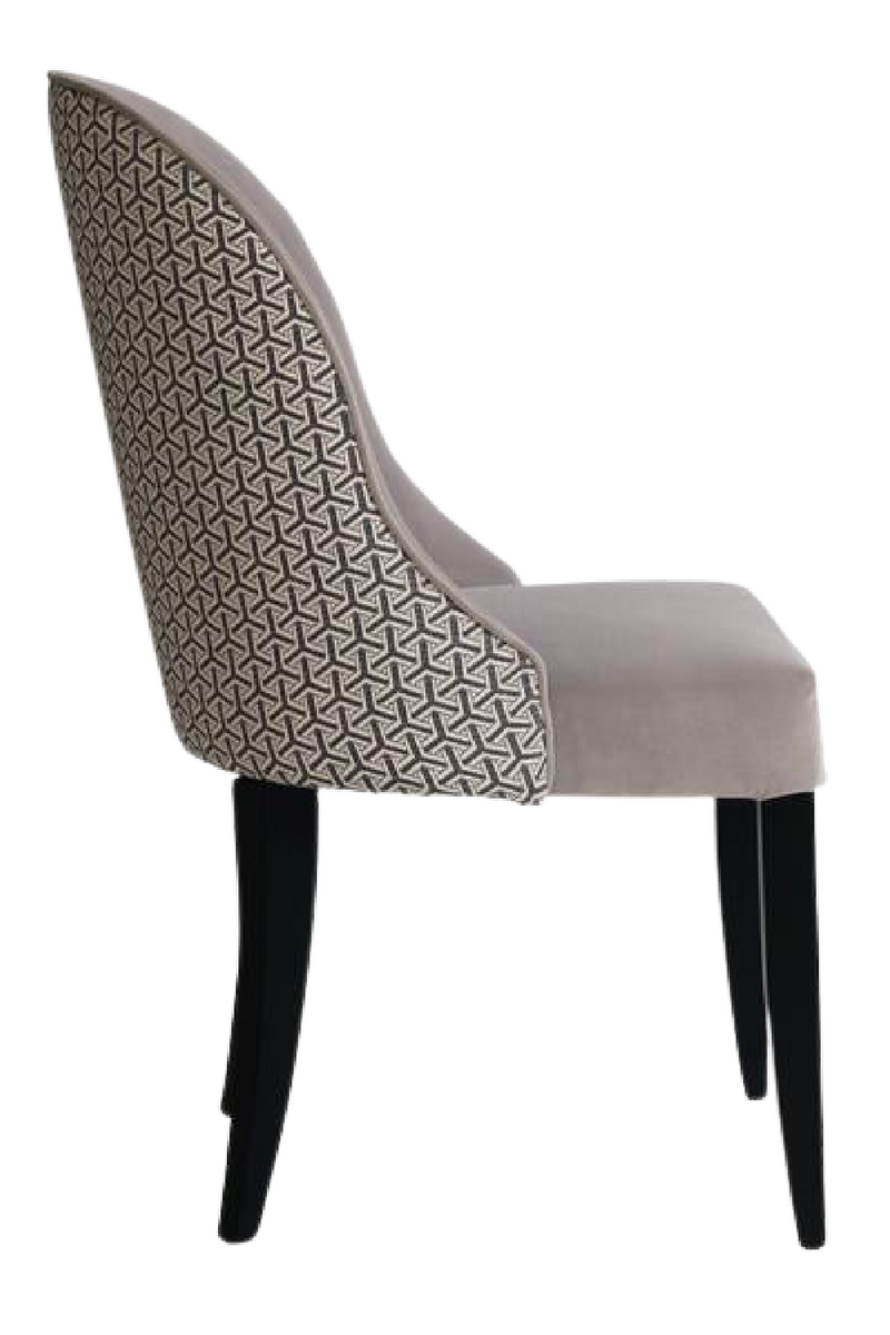 Curved Back Upholstered Dining Chair | Andrew Martin | Woodfurniture.com