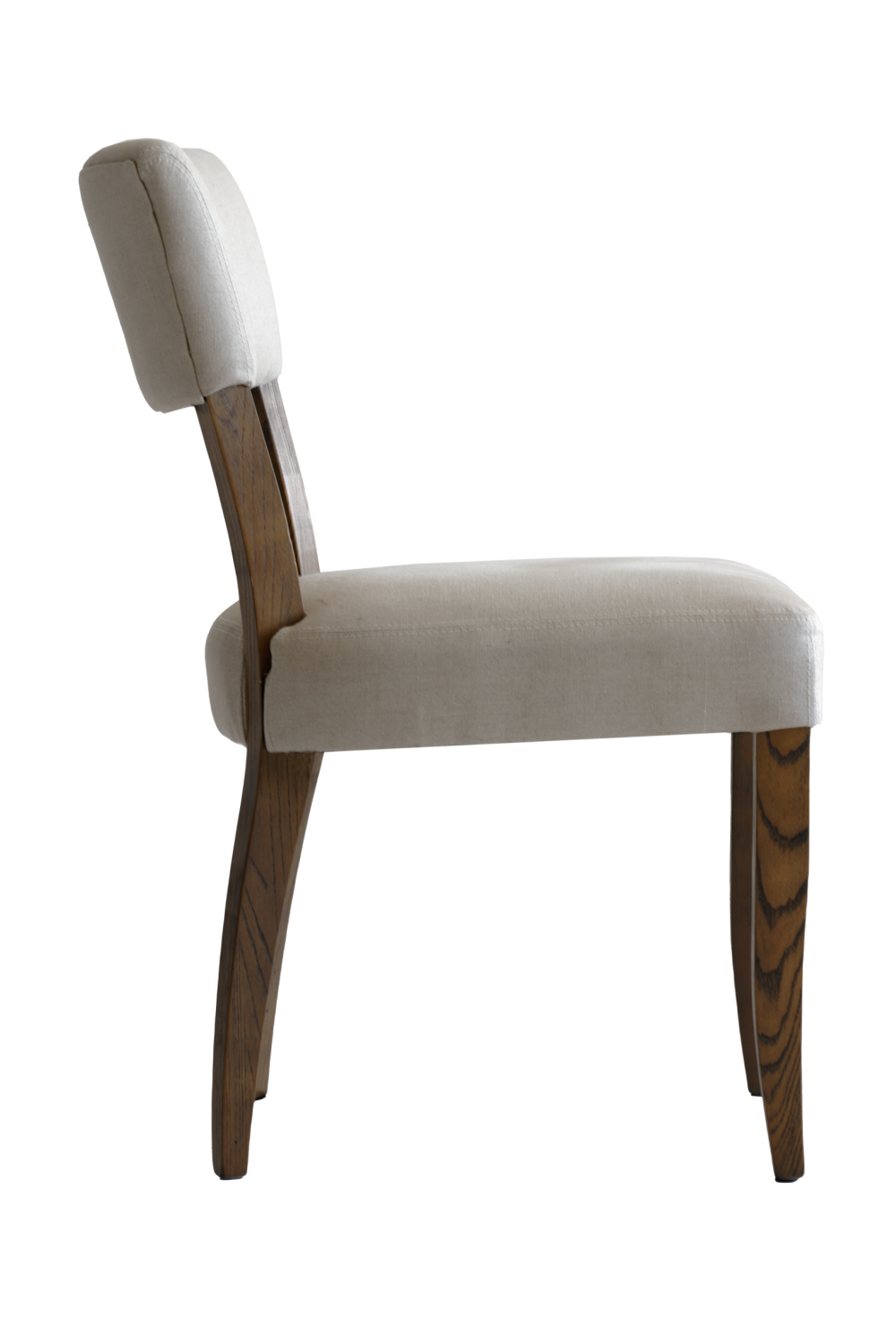 Off White Linen Dining Chair | Andrew Martin Diego | Woodfurniture.com