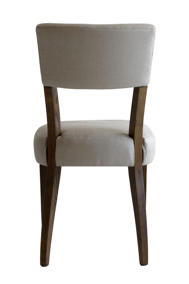 Off White Linen Dining Chair | Andrew Martin Diego | Woodfurniture.com