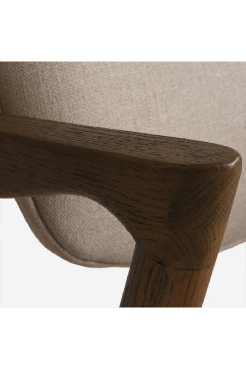 Dark Wood Framed Dining Chair | Andrew Martin Magnus | Woodfurniture.com
