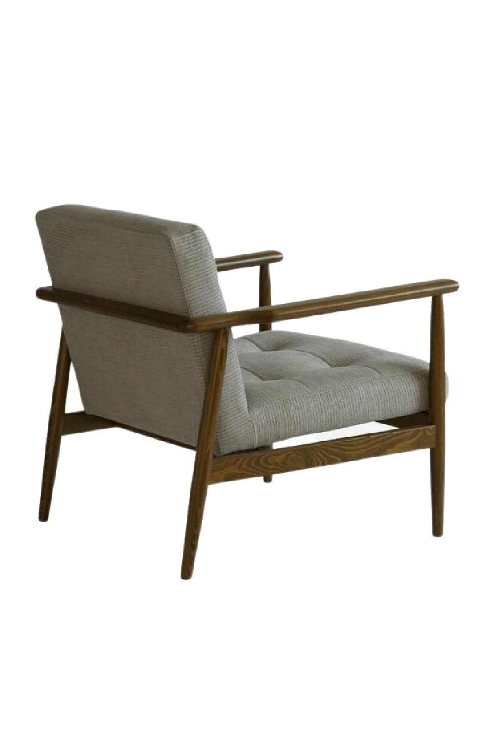 Gray Linen Weave Lounge Armchair | Andrew Martin Roman | Woodfurniture.com