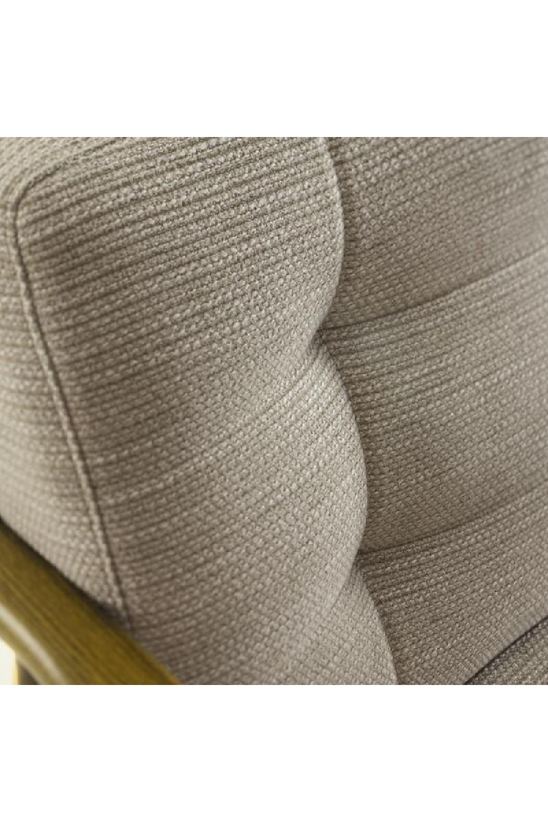 Gray Linen Weave Lounge Armchair | Andrew Martin Roman | Woodfurniture.com