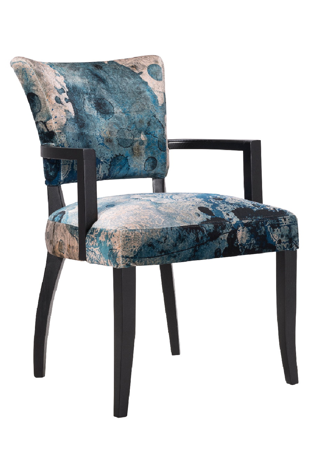 Printed Velvet Dining Armchair | Andrew Martin Mimi | Woodfurniture.com