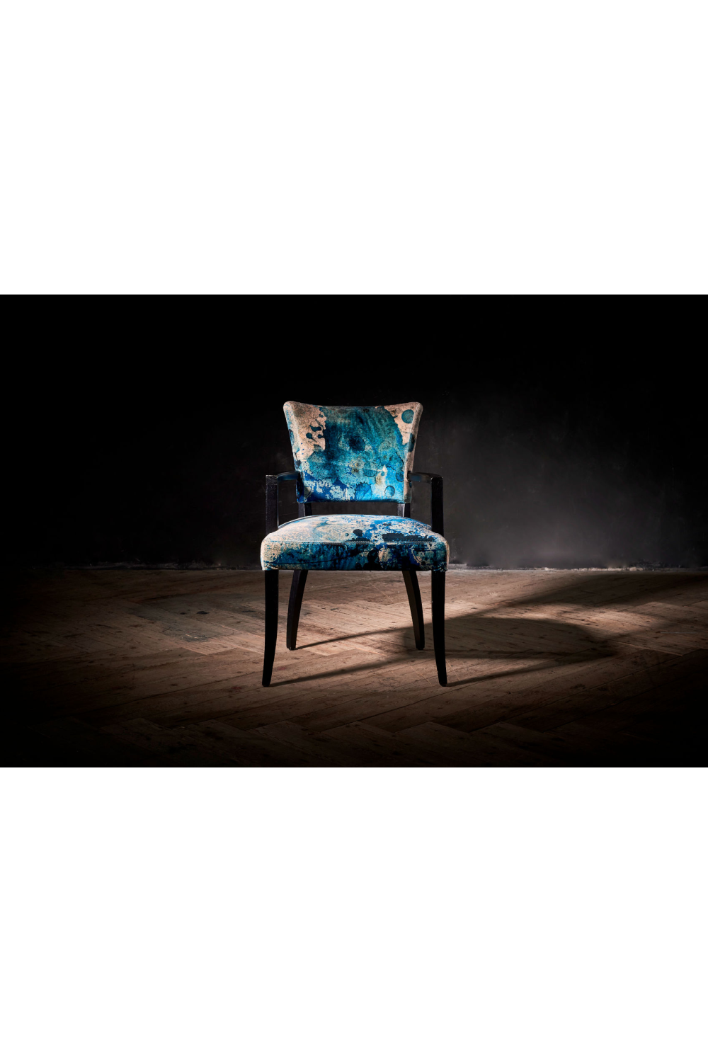 Printed Velvet Dining Armchair | Andrew Martin Mimi | Woodfurniture.com