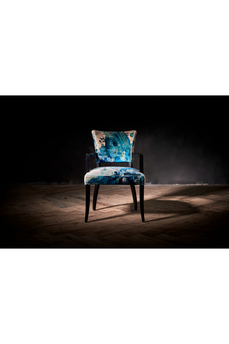 Printed Velvet Dining Armchair | Andrew Martin Mimi | Woodfurniture.com