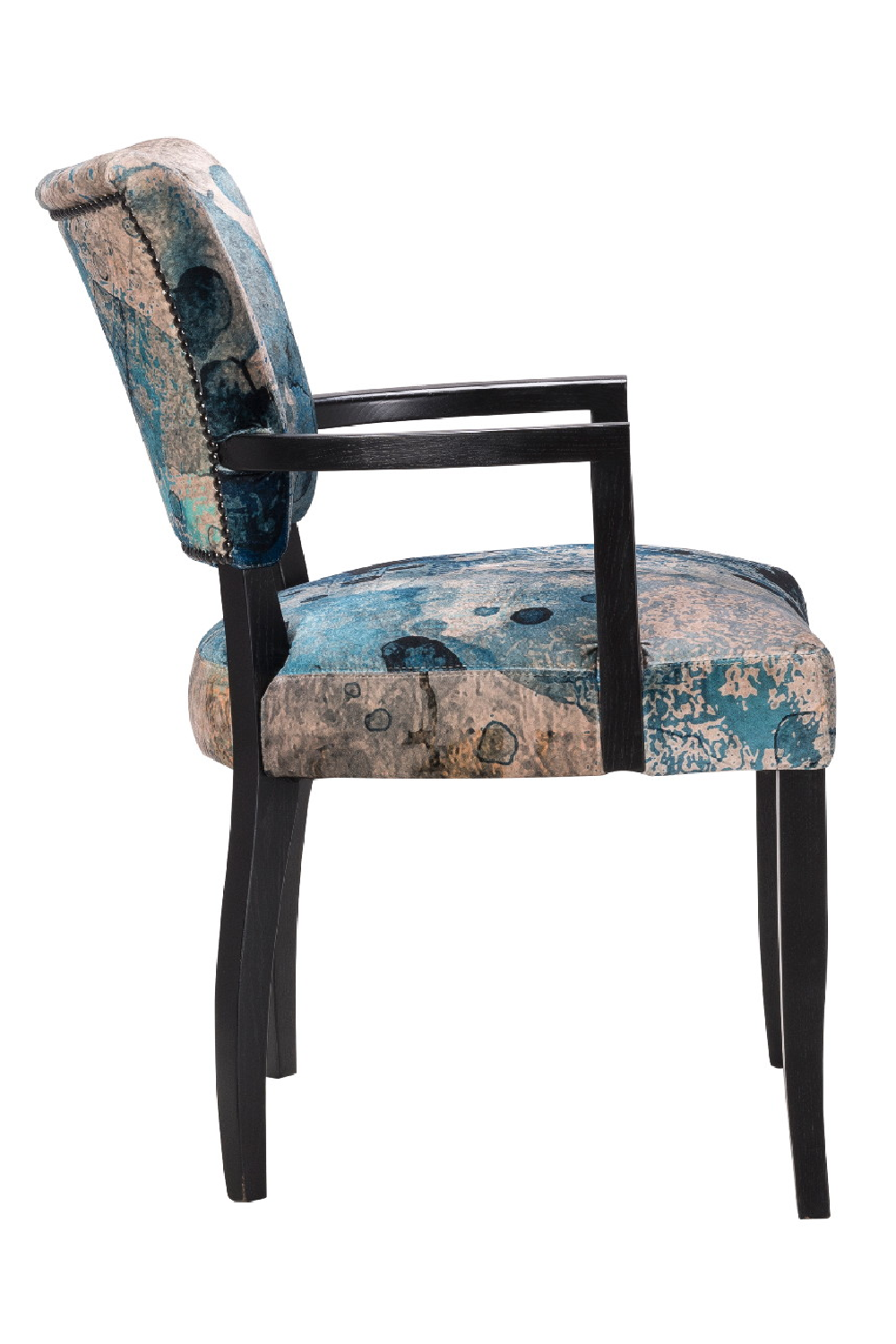 Printed Velvet Dining Armchair | Andrew Martin Mimi | Woodfurniture.com