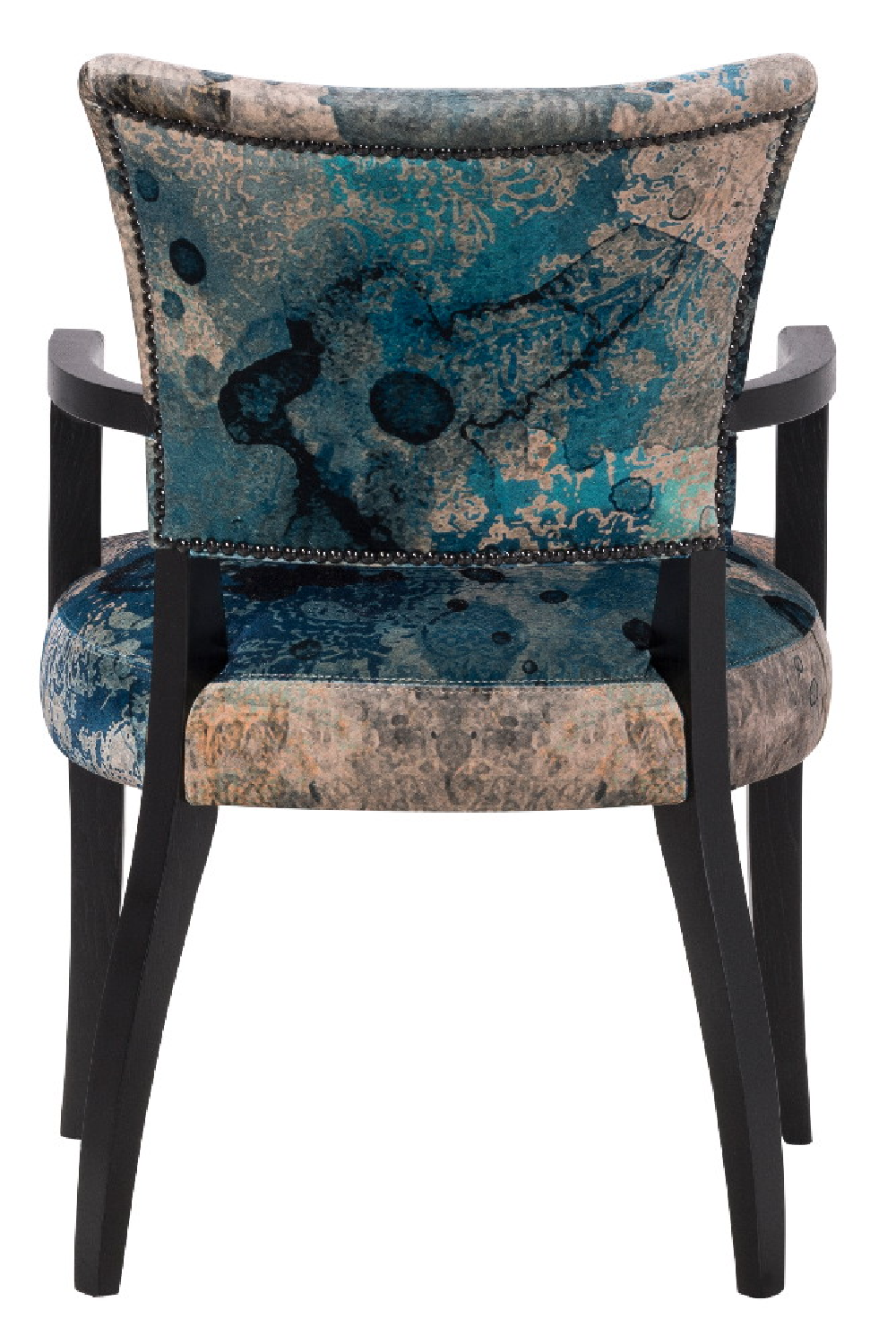 Printed Velvet Dining Armchair | Andrew Martin Mimi | Woodfurniture.com