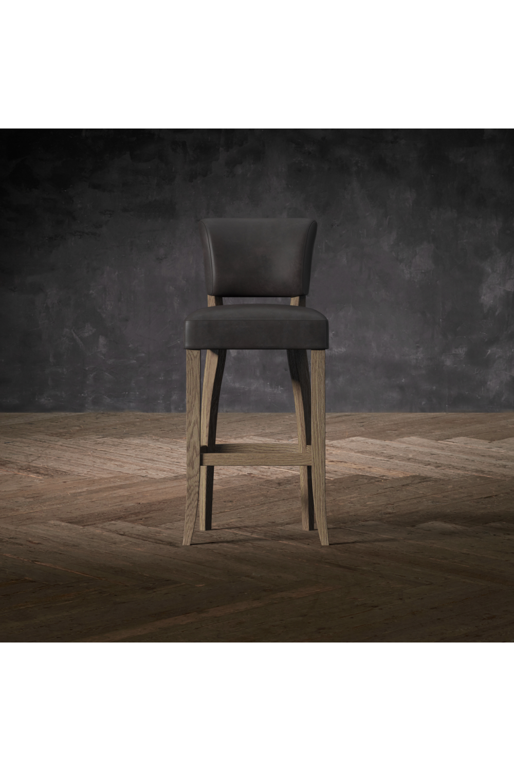 Leather Bar Stool | Andrew Martin Mimi | Woodfurniture.com