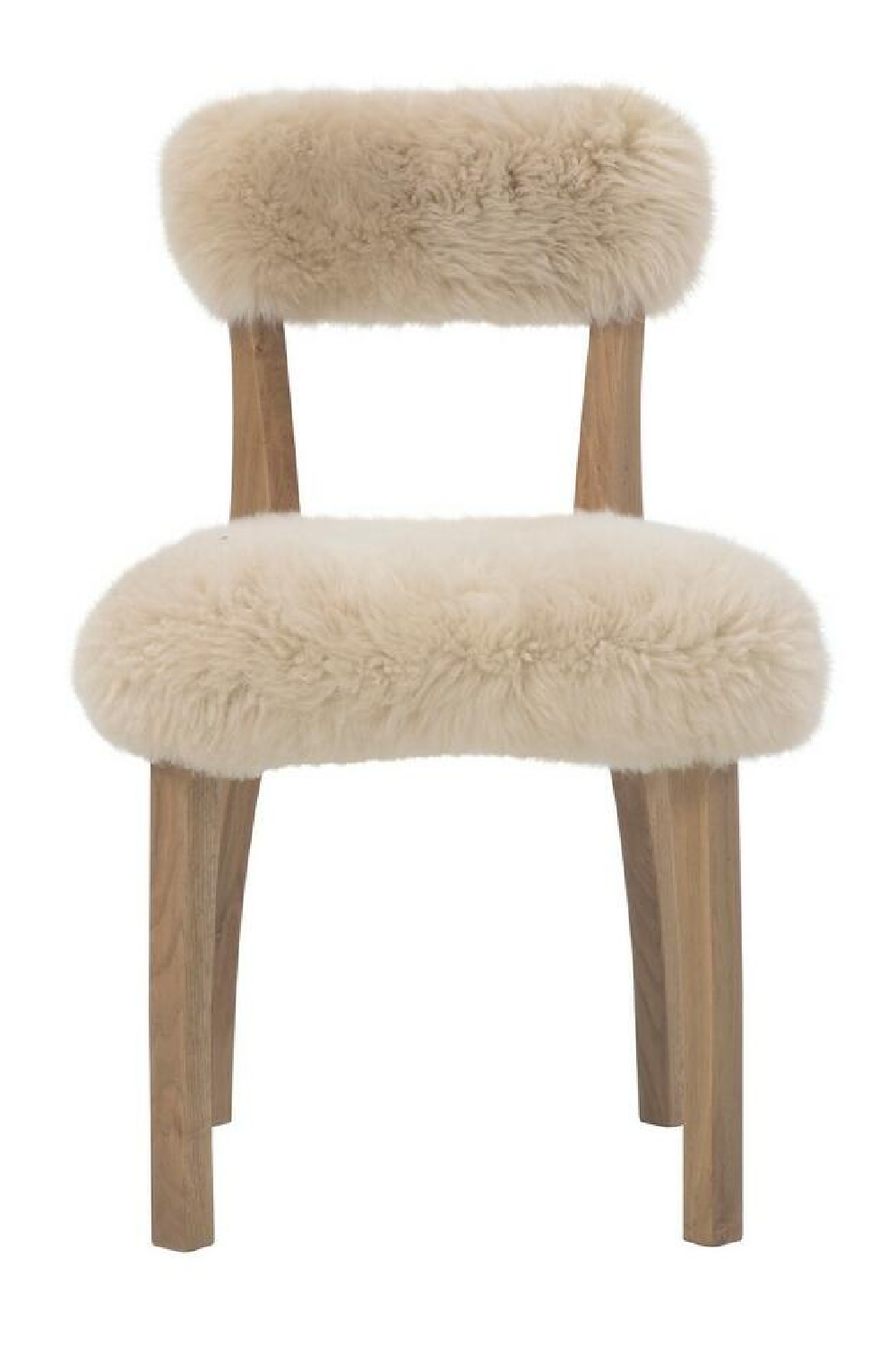 Sheepskin Upholstered Dining Chair | Andrew Martin Cabin | Woodfurniture.com