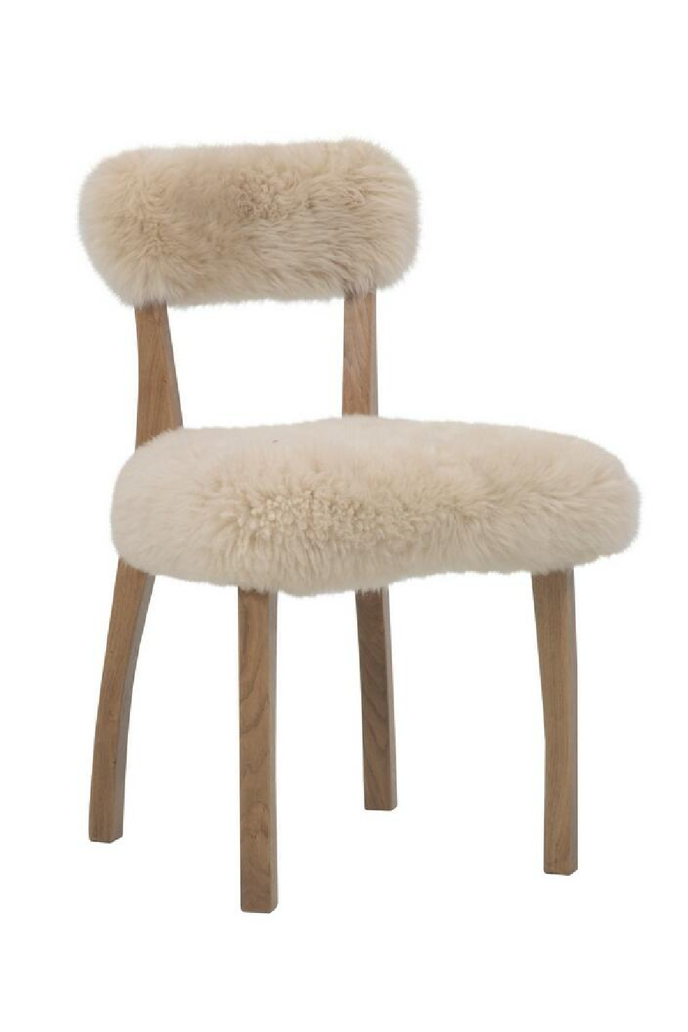 Sheepskin Upholstered Dining Chair | Andrew Martin Cabin | Woodfurniture.com