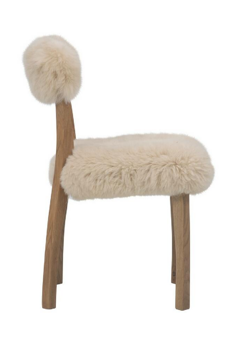 Sheepskin Upholstered Dining Chair | Andrew Martin Cabin | Woodfurniture.com
