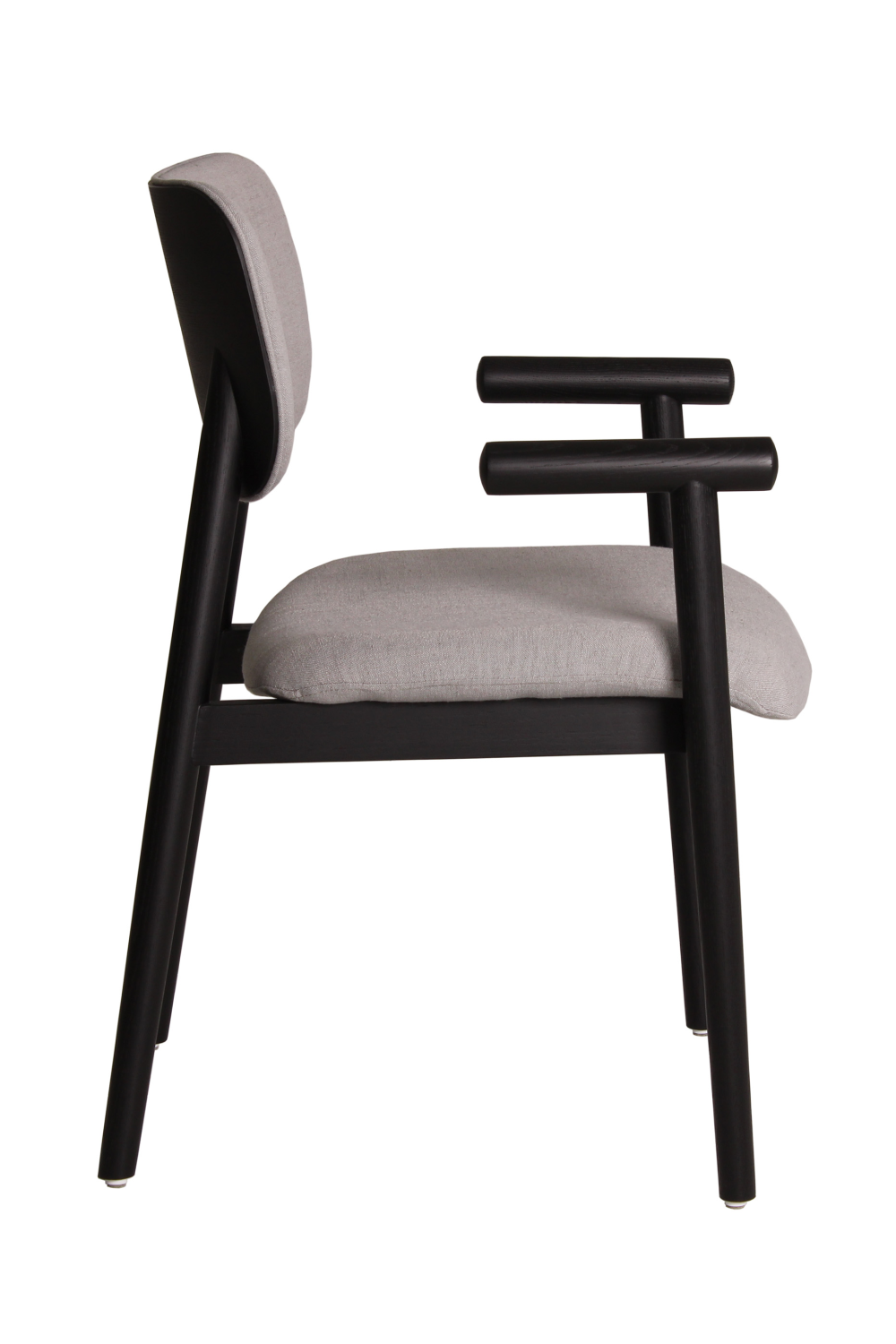 Gray Linen Dining Chair | Andrew Martin Moto | Woodfurniture.com