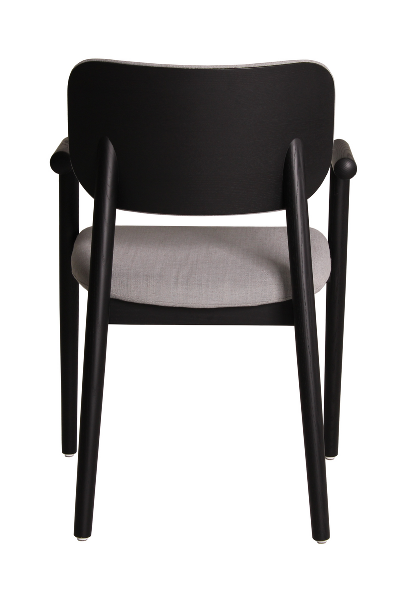 Gray Linen Dining Chair | Andrew Martin Moto | Woodfurniture.com