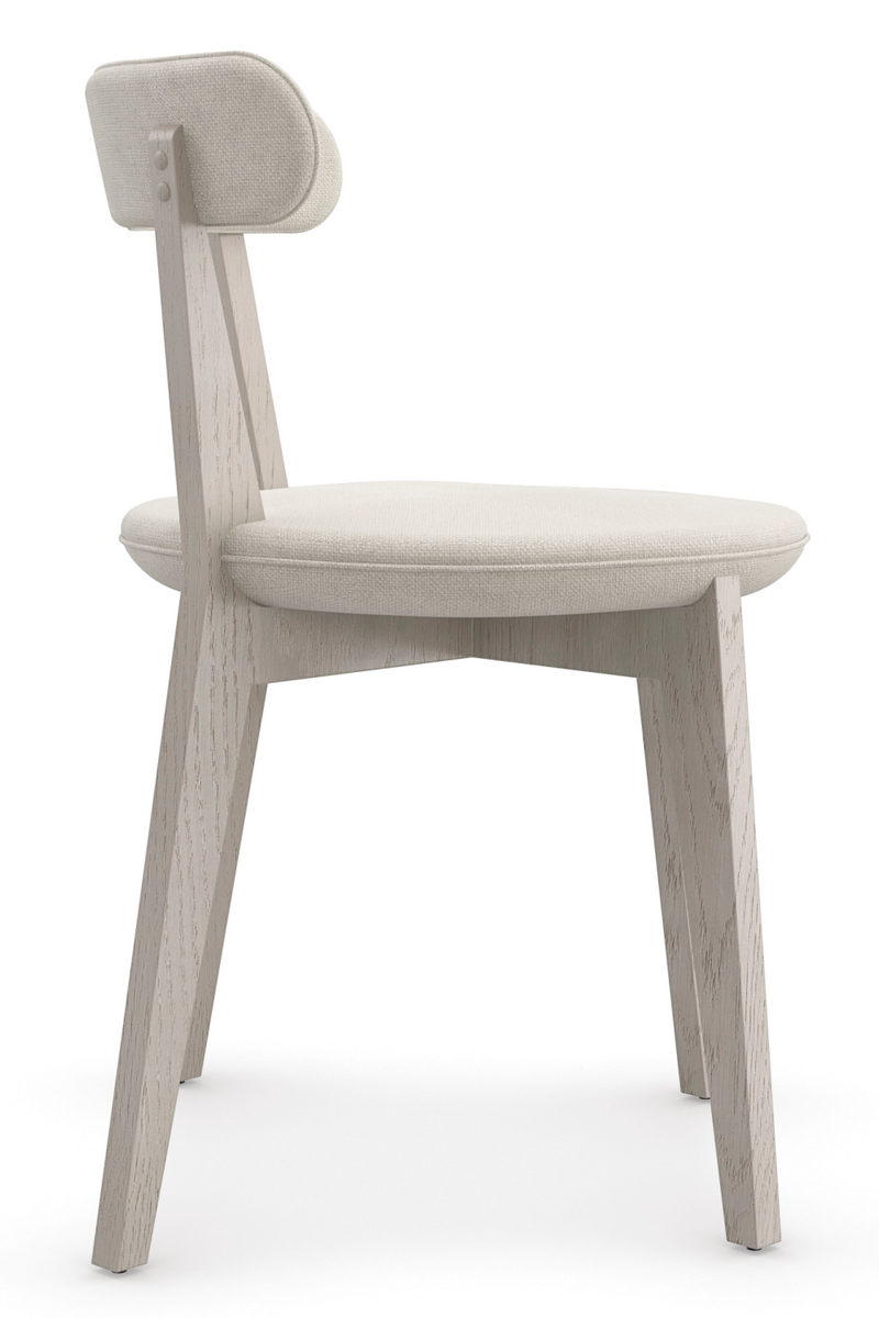 Neutral Linen Dining Chair | Andrew Martin Bliss | Woodfurniture.com