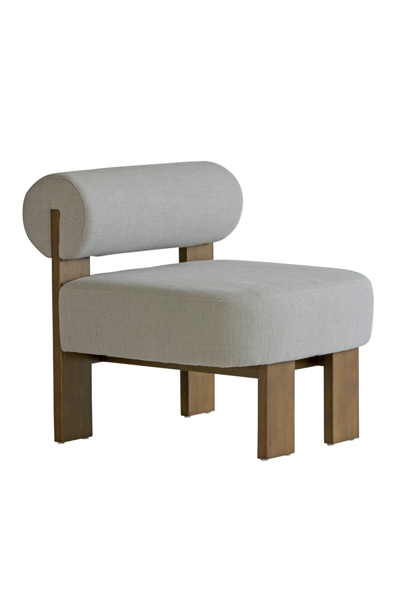 Gray Linen Occasional Chair | Andrew Martin Pello | Woodfurniture.com