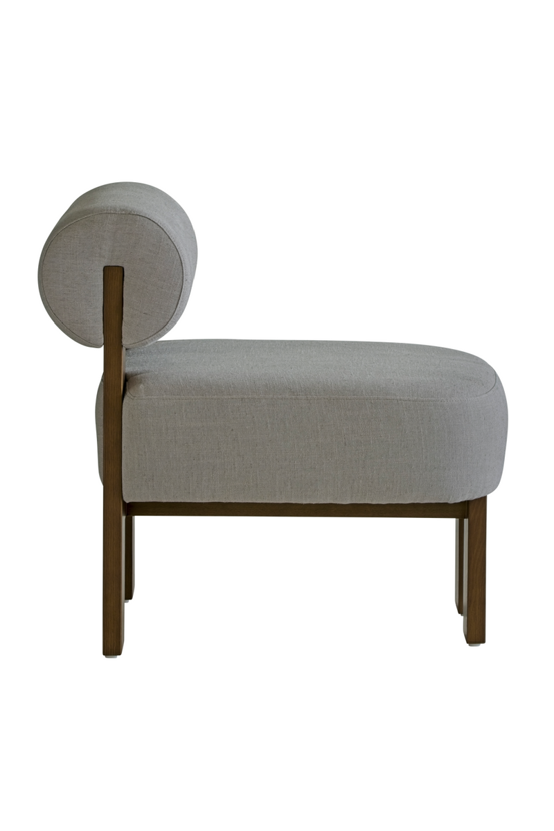 Gray Linen Occasional Chair | Andrew Martin Pello | Woodfurniture.com