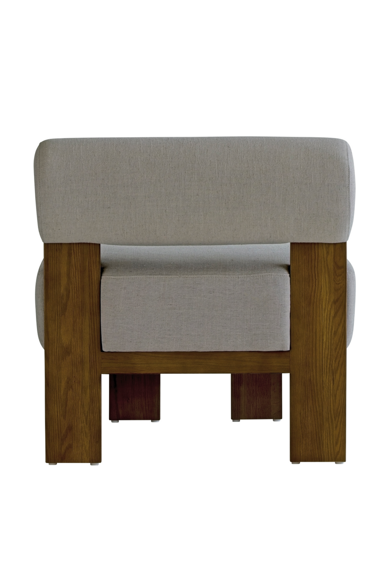 Gray Linen Occasional Chair | Andrew Martin Pello | Woodfurniture.com