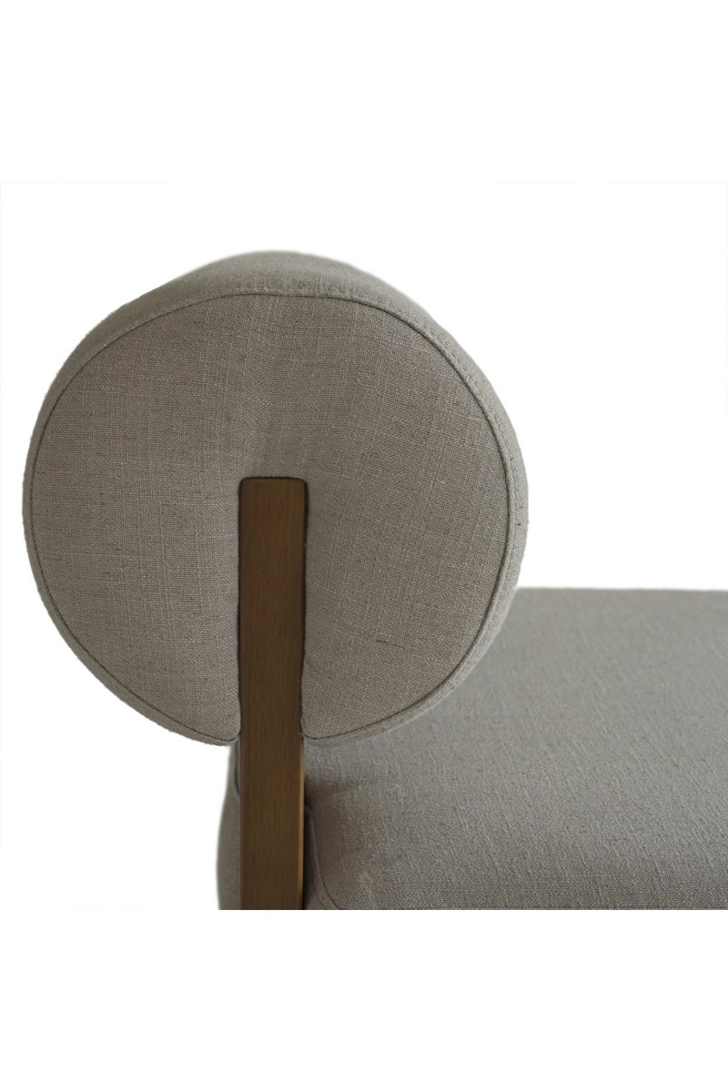 Gray Linen Occasional Chair | Andrew Martin Pello | Woodfurniture.com