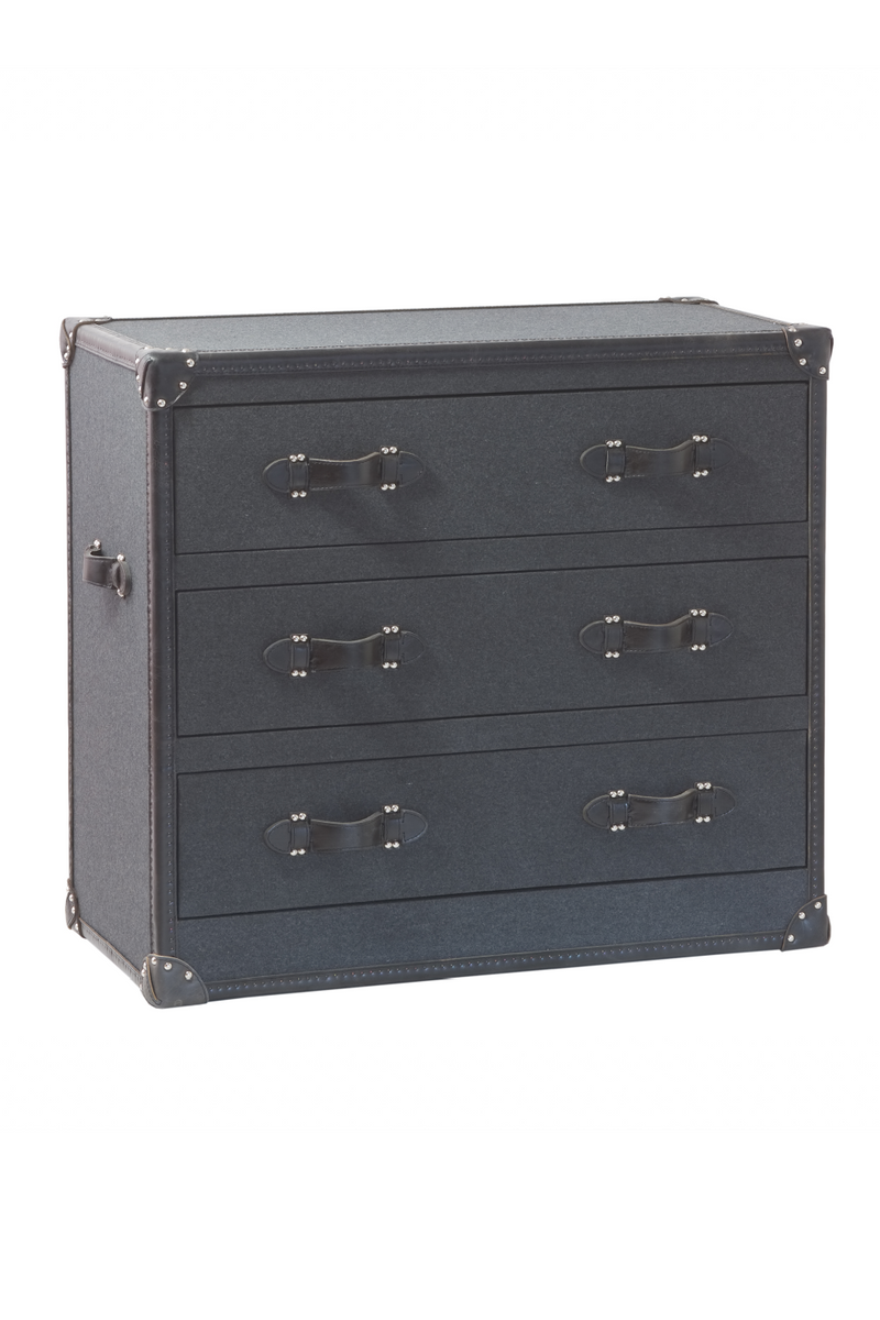 Charcoal Gray Wool Chest of Drawers | Andrew Martin Howard | Woodfurniture.com