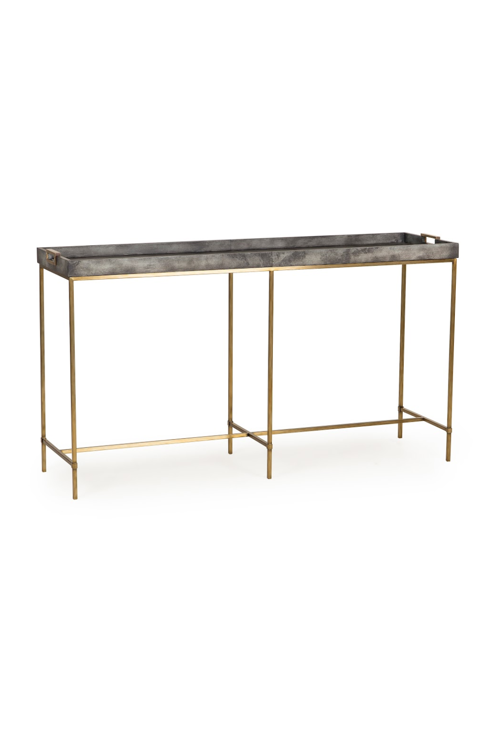 Charcoal Tray Top Console Table | Andrew Martin Edith | Woodfurniture.com