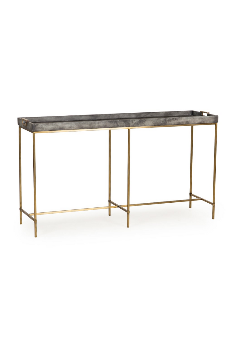 Charcoal Tray Top Console Table | Andrew Martin Edith | Woodfurniture.com