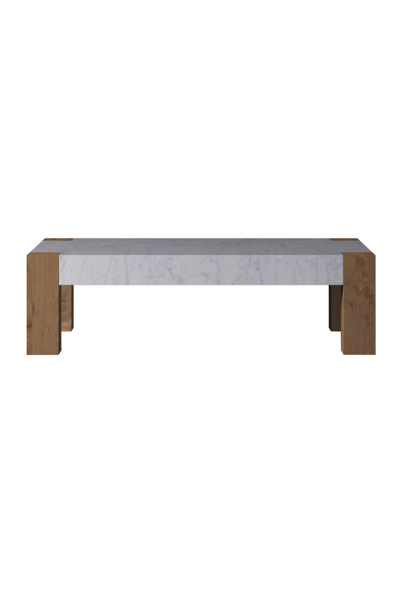 White Marble Coffee Table | Andrew Martin Junction | Woodfurniture.com