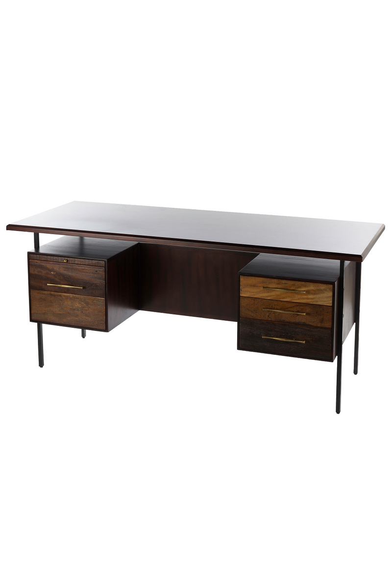 Peroba Wood Classic Desk | Andrew Martin Lauren | Woodfurniture.com