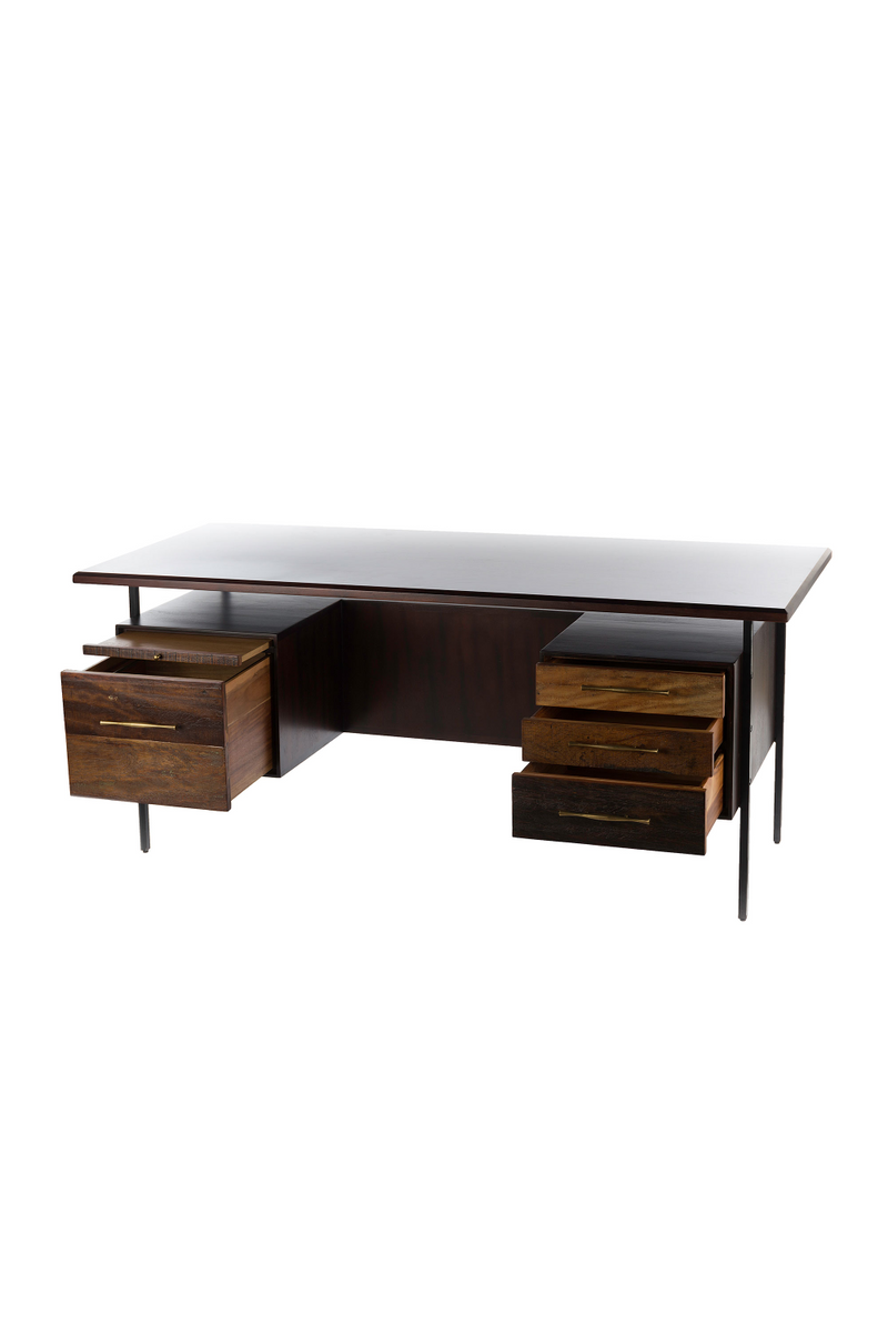 Peroba Wood Classic Desk | Andrew Martin Lauren | Woodfurniture.com