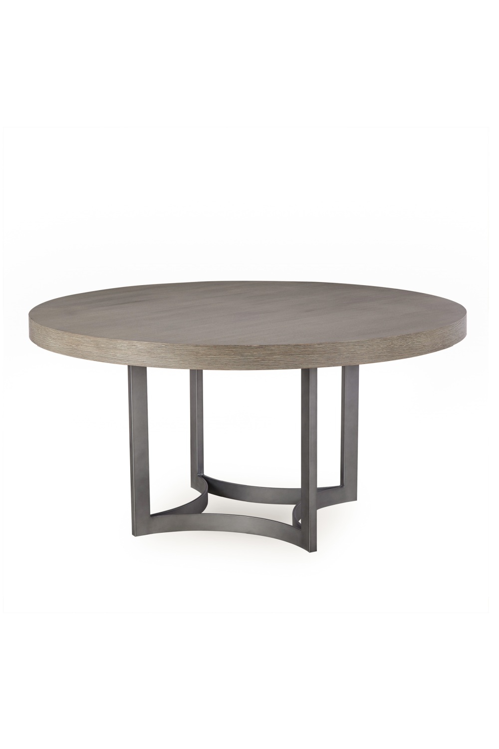 Silver Oak Round Dining Table | Andrew Martin Ashton | Woodfurniture.com