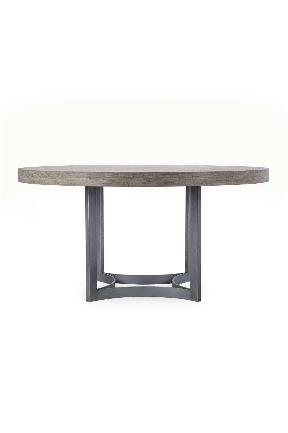 Silver Oak Round Dining Table | Andrew Martin Ashton | Woodfurniture.com