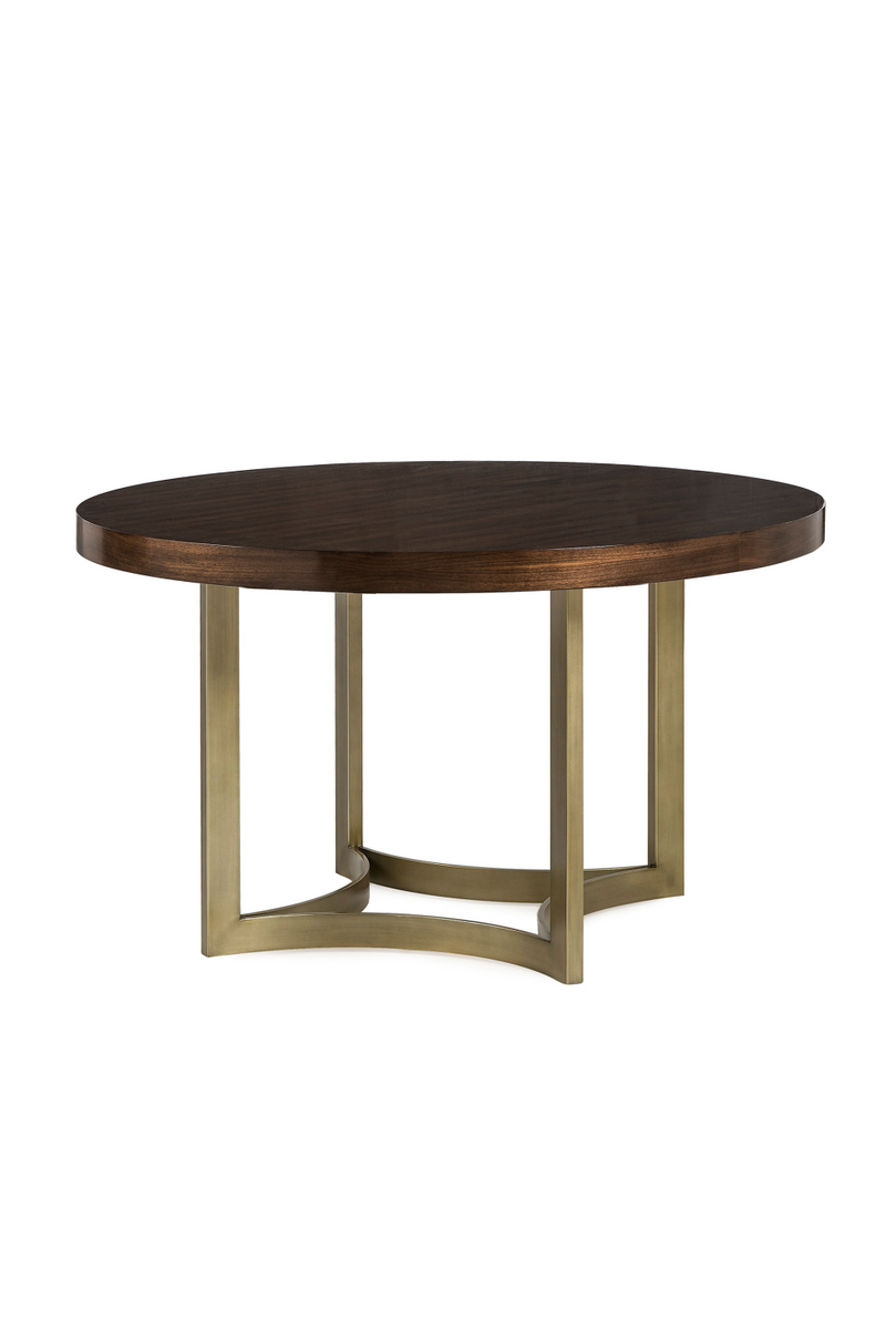 Warm Walnut Round Dining Table | Andrew Martin Chester | woodfurniture.com