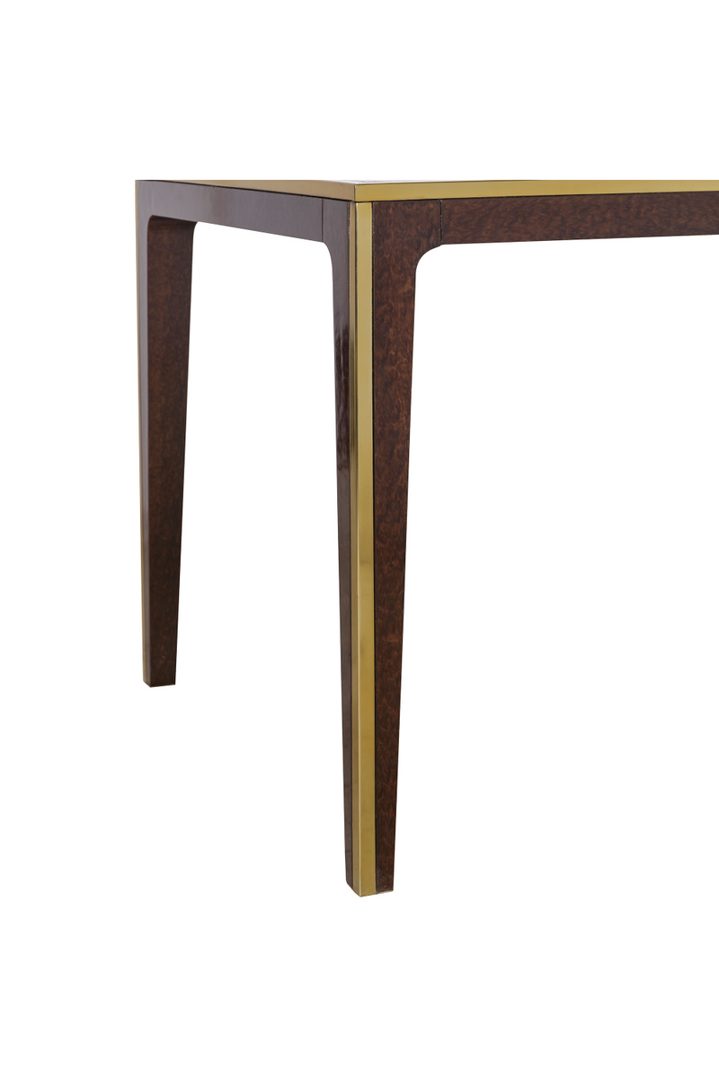 Beech Dining Table with Glass Top | Andrew Martin Silhouette | Woodfurniture.com