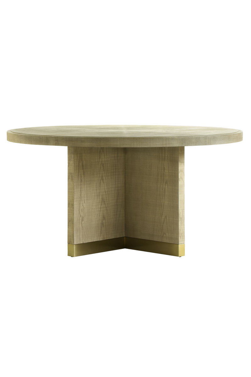 Round Wooden Dining Table | Andrew Martin Raffles | Woodfurniture.com