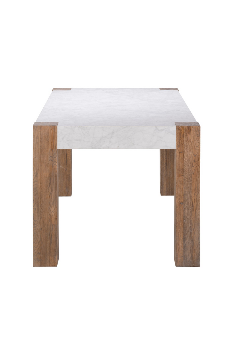 White Marble Dining Table | Andrew Martin Junction | Woodfurniture.com