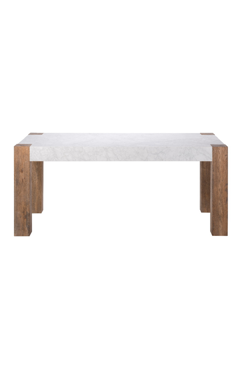 White Marble Dining Table | Andrew Martin Junction | Woodfurniture.com