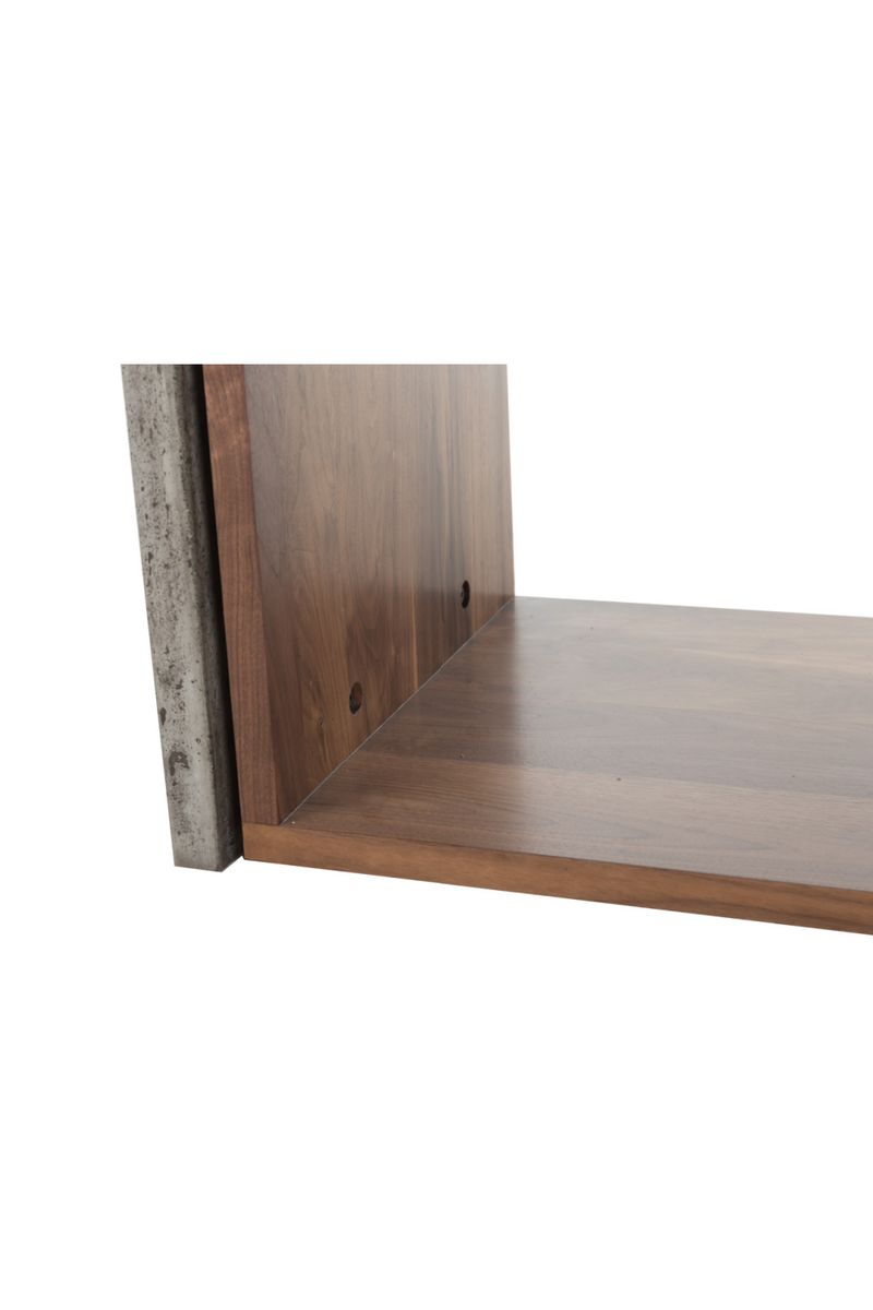 Walnut And Concrete Side Table | Andrew Martin Freddie | Woodfurniture.com