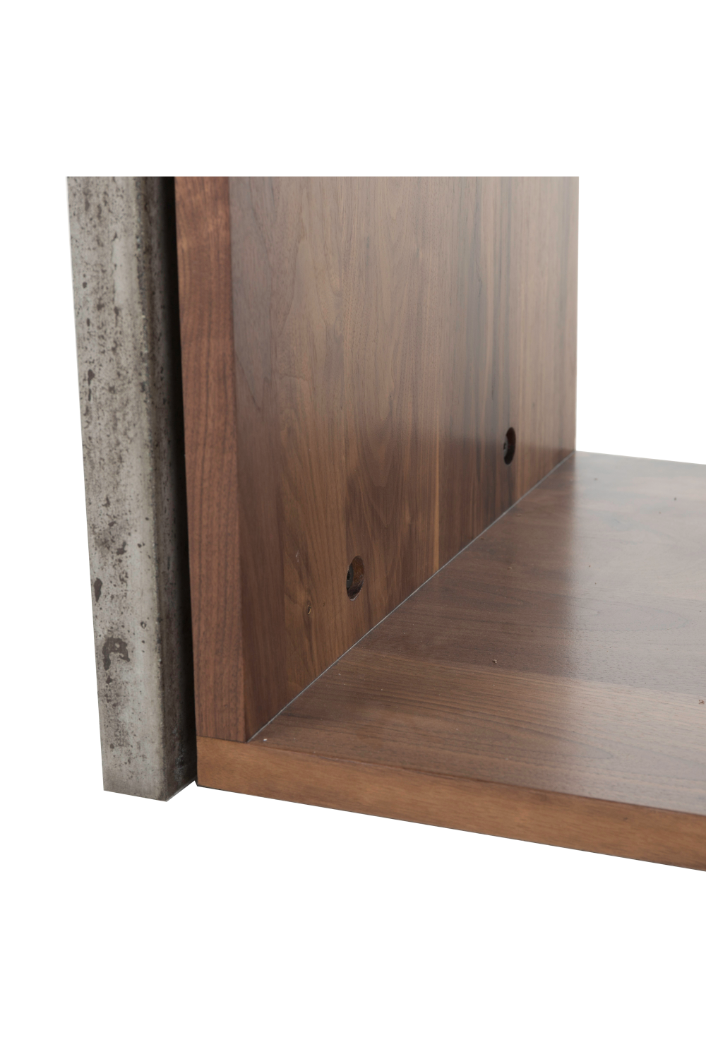 Walnut And Concrete Side Table | Andrew Martin Freddie | Woodfurniture.com