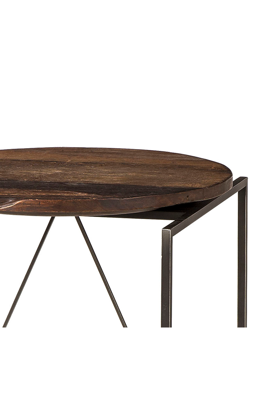 Peroba Oval Side Table | Andrew Martin Georgina | Woodfurniture.com