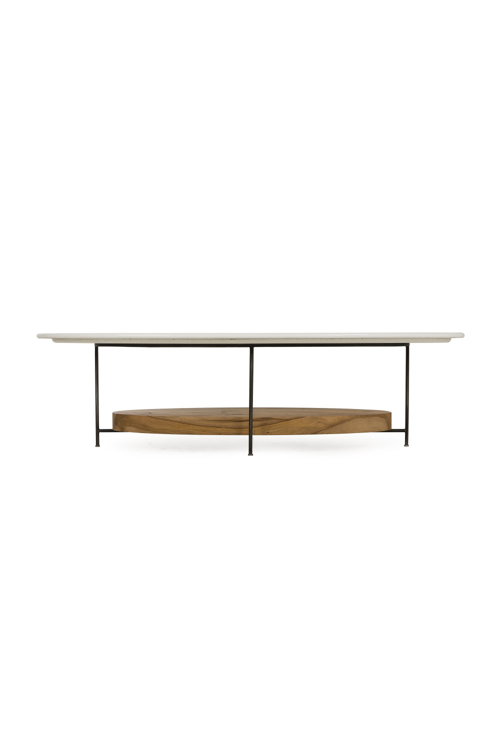 White Lacquer French Oak Coffee Table | Andrew Martin Olivia | woodfurniture.com