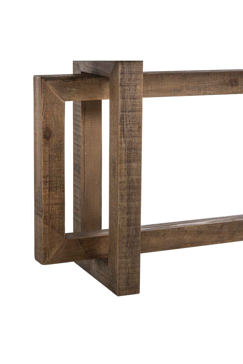 Concrete Slab Wooden Console Table L | Andrew Martin Cube | Woodfurniture.com