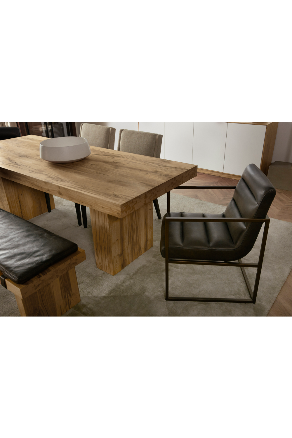 Natural Oak Dining Table S | Andrew Martin Emelia | Woodfurniture.com