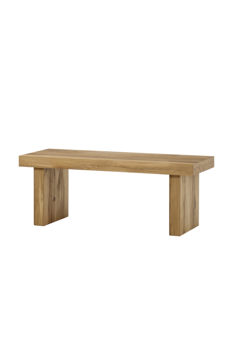 French Oak Bench | Andrew Martin Emelia | Woodfurniture.com