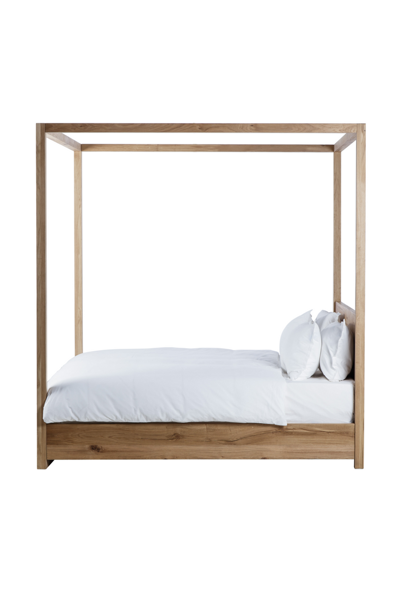 Reclaimed French Oak Poster Queen Bed | Andrew Martin Otis | Woodfurniture.com