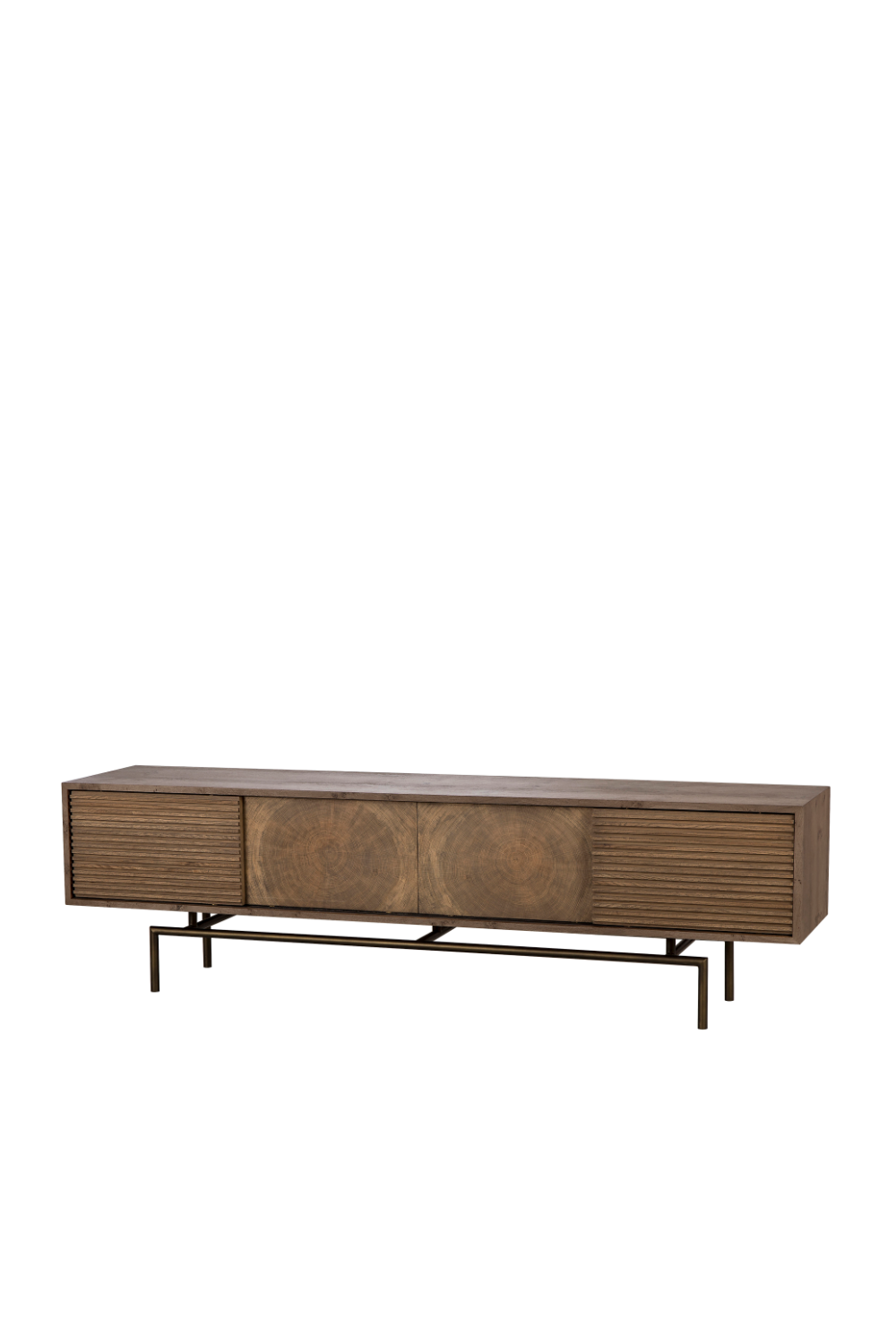 Oak Sliding Doors Media Unit | Andrew Martin Blaine | Woodfurniture.com